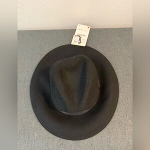 Zara Classic Black Fedora Hat. Size S